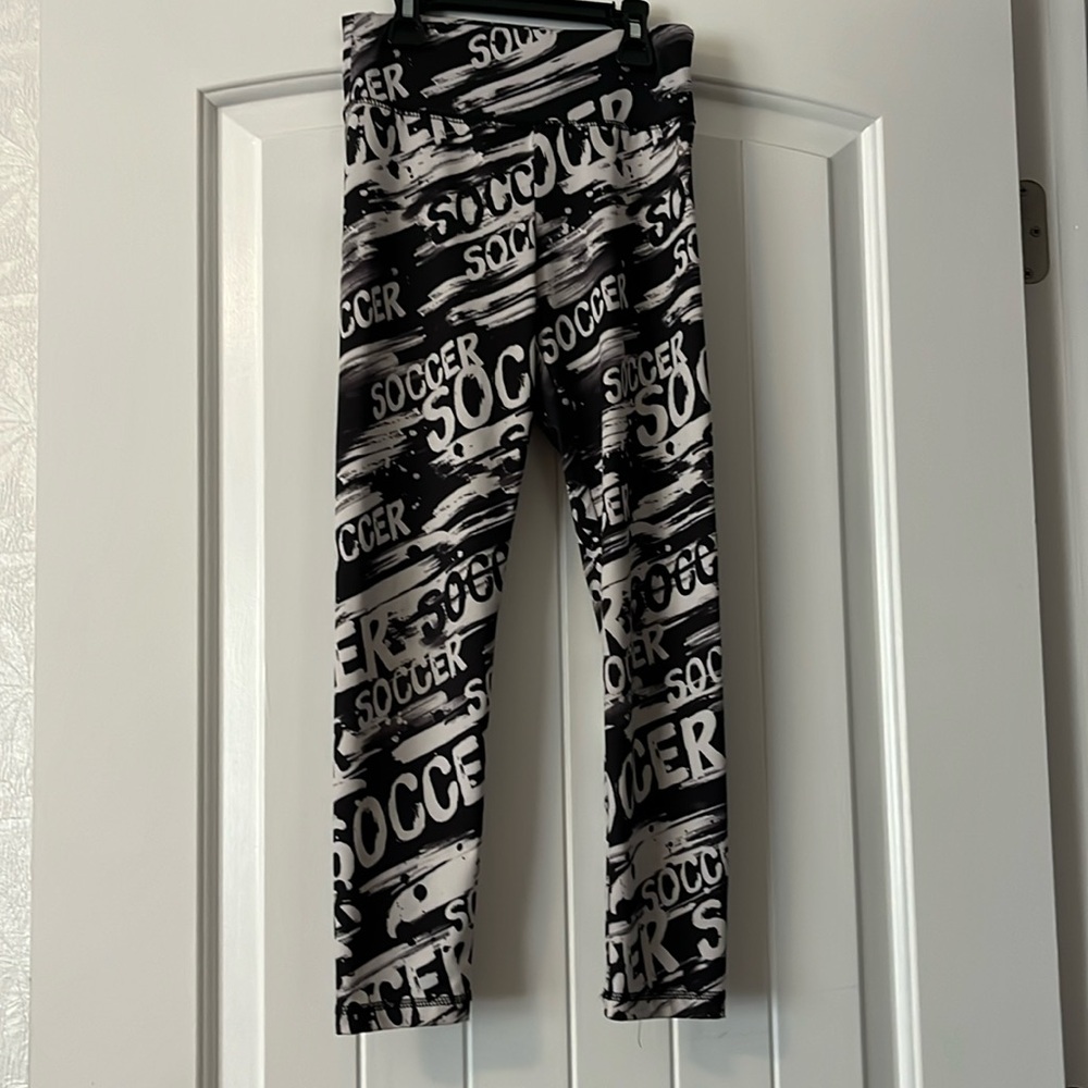 Justice active wear "soccer" leggings size 8